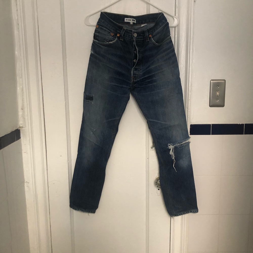High waisted Re/Done Levi’s denim- brand new